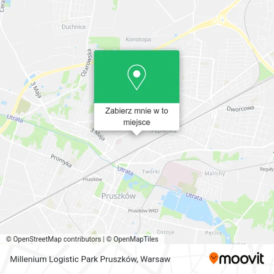 Mapa Millenium Logistic Park Pruszków