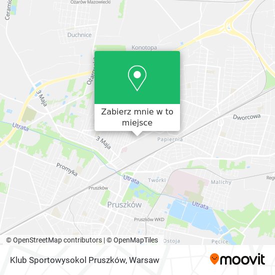 Mapa Klub Sportowysokol Pruszków