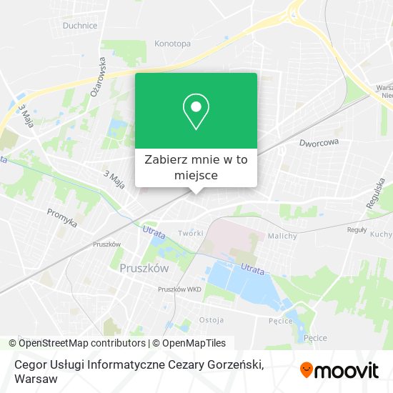 Mapa Cegor Usługi Informatyczne Cezary Gorzeński