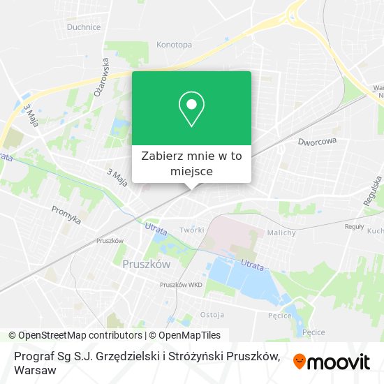 Mapa Prograf Sg S.J. Grzędzielski i Stróżyński Pruszków