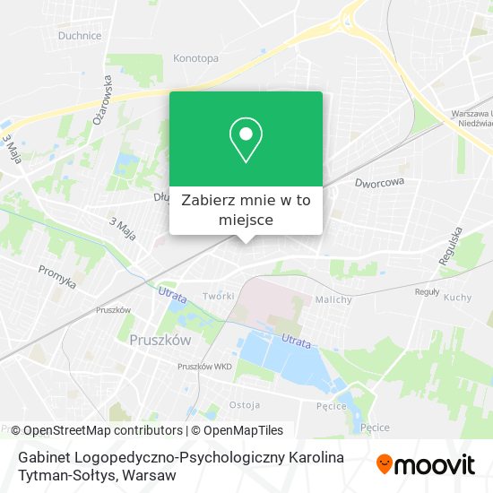 Mapa Gabinet Logopedyczno-Psychologiczny Karolina Tytman-Sołtys