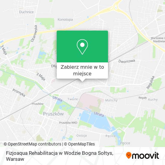 Mapa Fizjoaqua Rehabilitacja w Wodzie Bogna Sołtys