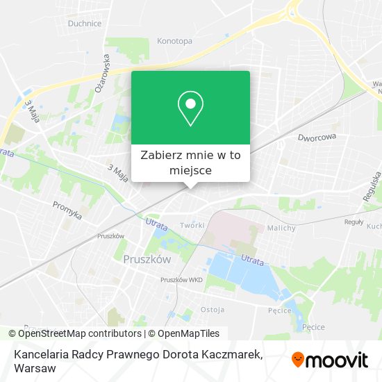 Mapa Kancelaria Radcy Prawnego Dorota Kaczmarek