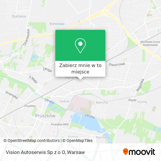 Mapa Vision Autoserwis Sp z o O