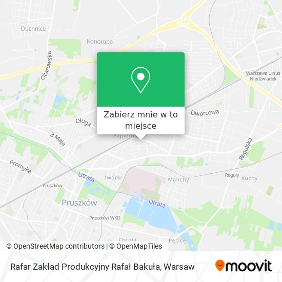 Mapa Rafar Zakład Produkcyjny Rafał Bakuła