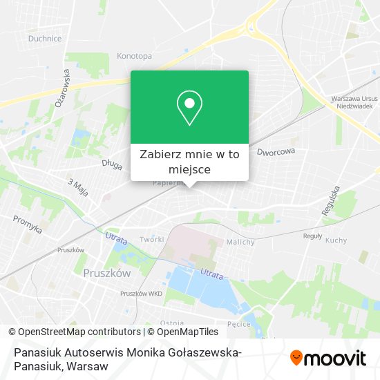 Mapa Panasiuk Autoserwis Monika Gołaszewska-Panasiuk