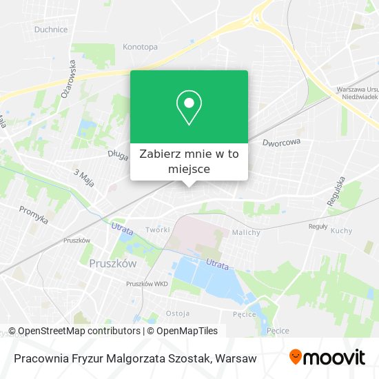 Mapa Pracownia Fryzur Malgorzata Szostak