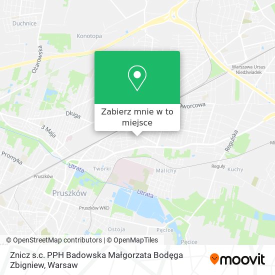 Mapa Znicz s.c. PPH Badowska Małgorzata Bodęga Zbigniew