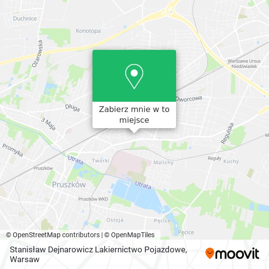 Mapa Stanisław Dejnarowicz Lakiernictwo Pojazdowe