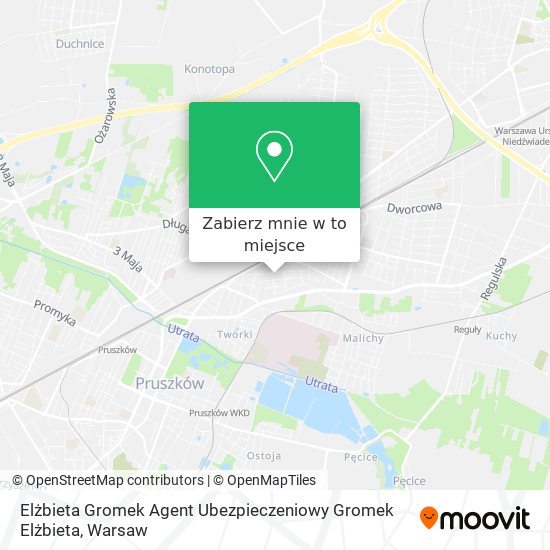 Mapa Elżbieta Gromek Agent Ubezpieczeniowy Gromek Elżbieta