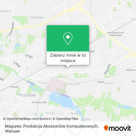 Mapa Magurex. Produkcja Akcesoriów Komputerowych