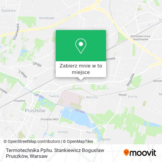 Mapa Termotechnika Pphu. Stankiewicz Bogusław Pruszków