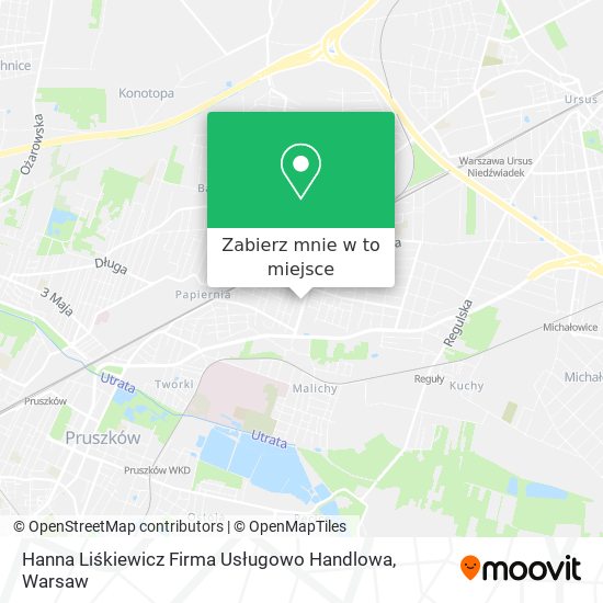 Mapa Hanna Liśkiewicz Firma Usługowo Handlowa