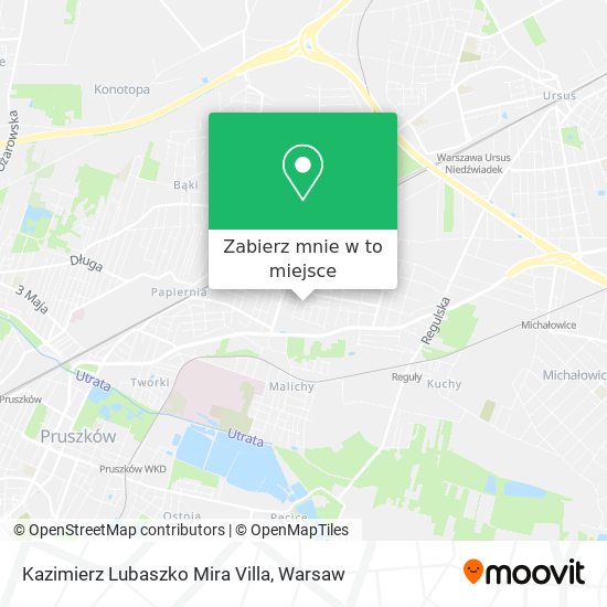 Mapa Kazimierz Lubaszko Mira Villa