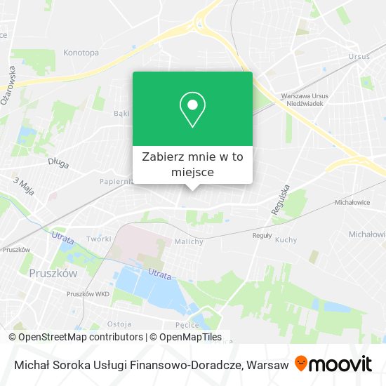 Mapa Michał Soroka Usługi Finansowo-Doradcze