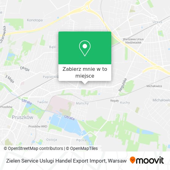 Mapa Zielen Service Uslugi Handel Export Import