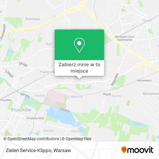 Mapa Zieleń Service-Klippo