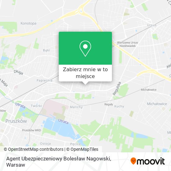 Mapa Agent Ubezpieczeniowy Bolesław Nagowski