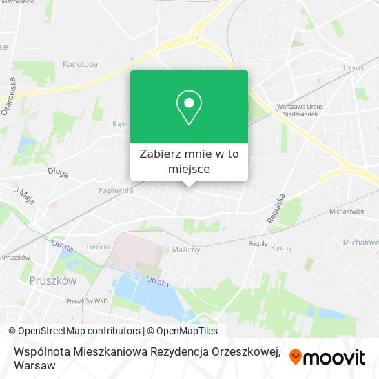 Mapa Wspólnota Mieszkaniowa Rezydencja Orzeszkowej