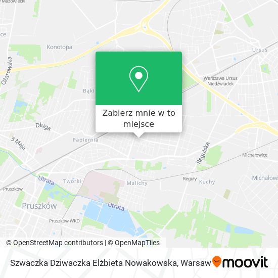 Mapa Szwaczka Dziwaczka Elżbieta Nowakowska