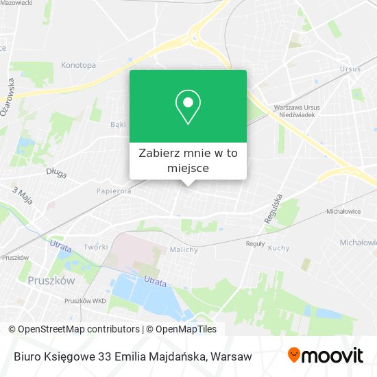 Mapa Biuro Księgowe 33 Emilia Majdańska