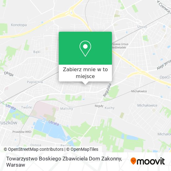 Mapa Towarzystwo Boskiego Zbawiciela Dom Zakonny