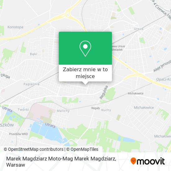 Mapa Marek Magdziarz Moto-Mag Marek Magdziarz