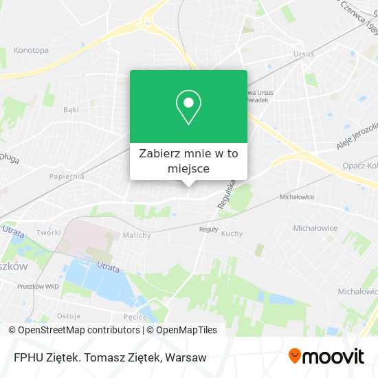 Mapa FPHU Ziętek. Tomasz Ziętek