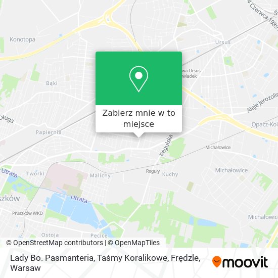 Mapa Lady Bo. Pasmanteria, Taśmy Koralikowe, Frędzle