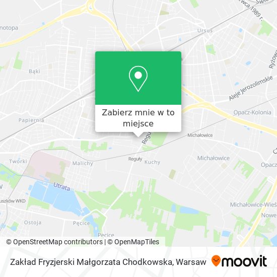 Mapa Zakład Fryzjerski Małgorzata Chodkowska