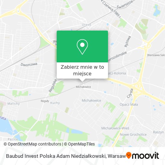 Mapa Baubud Invest Polska Adam Niedziałkowski