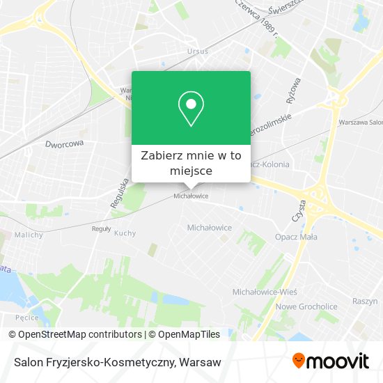 Mapa Salon Fryzjersko-Kosmetyczny