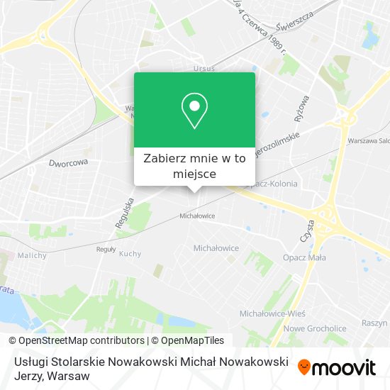 Mapa Usługi Stolarskie Nowakowski Michał Nowakowski Jerzy