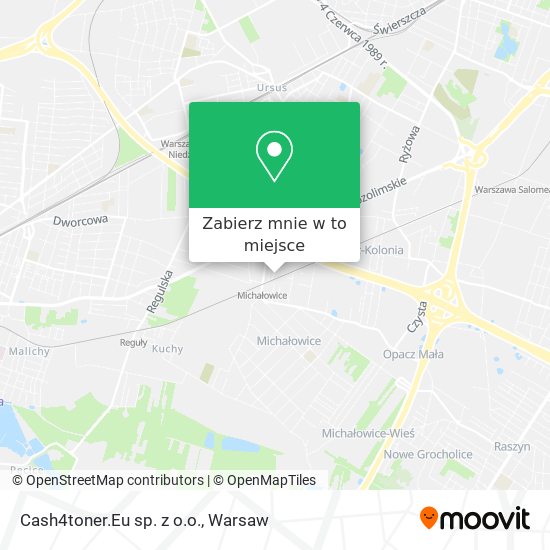 Mapa Cash4toner.Eu sp. z o.o.