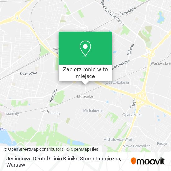 Mapa Jesionowa Dental Clinic Klinika Stomatologiczna