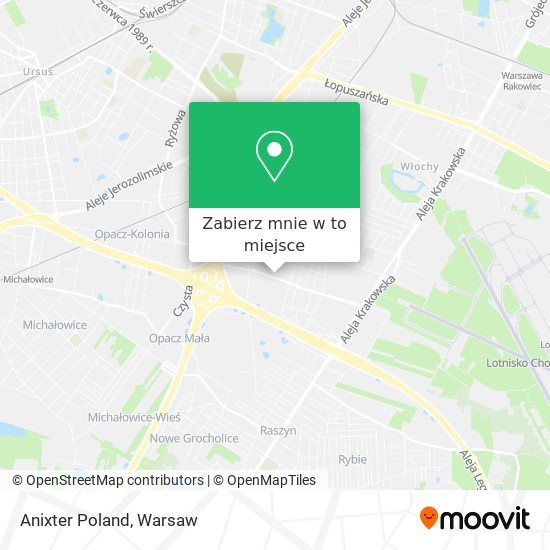 Mapa Anixter Poland