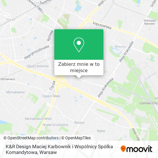 Mapa K&R Design Maciej Karbownik i Wspólnicy Spólka Komandytowa