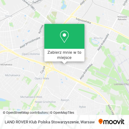 Mapa LAND ROVER Klub Polska Stowarzyszenie