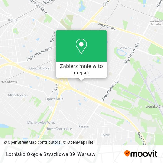 Mapa Lotnisko Okęcie Szyszkowa 39