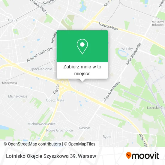 Mapa Lotnisko Okęcie Szyszkowa 39