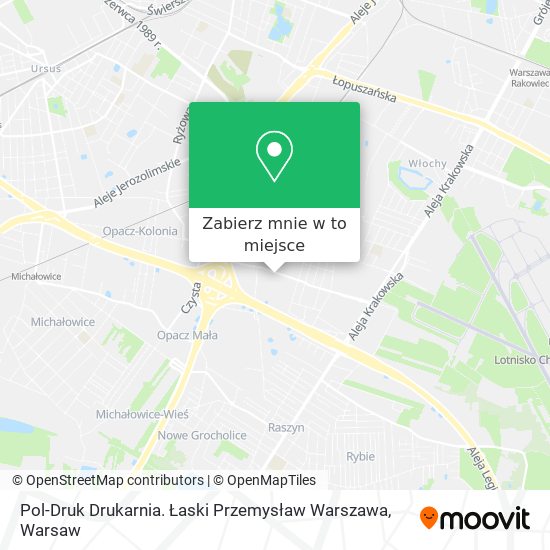 Mapa Pol-Druk Drukarnia. Łaski Przemysław Warszawa