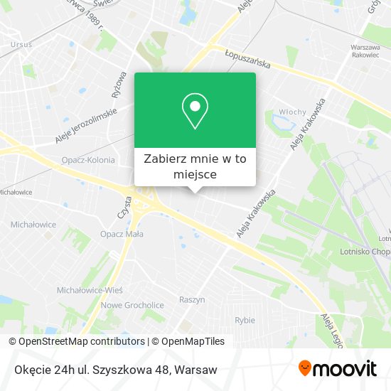 Mapa Okęcie 24h ul. Szyszkowa 48