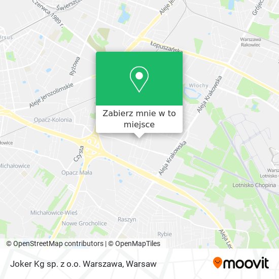 Mapa Joker Kg sp. z o.o. Warszawa