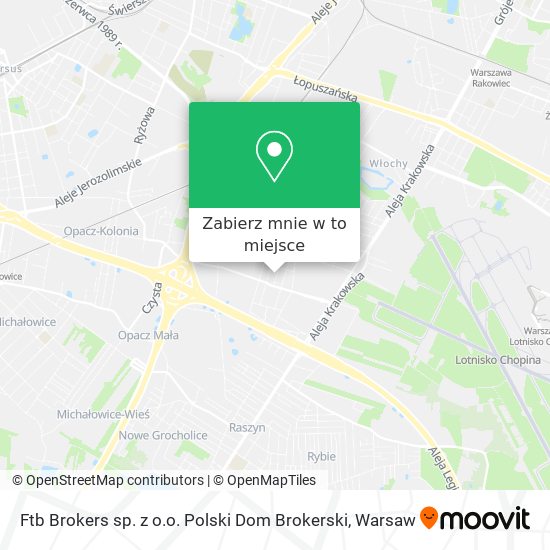 Mapa Ftb Brokers sp. z o.o. Polski Dom Brokerski