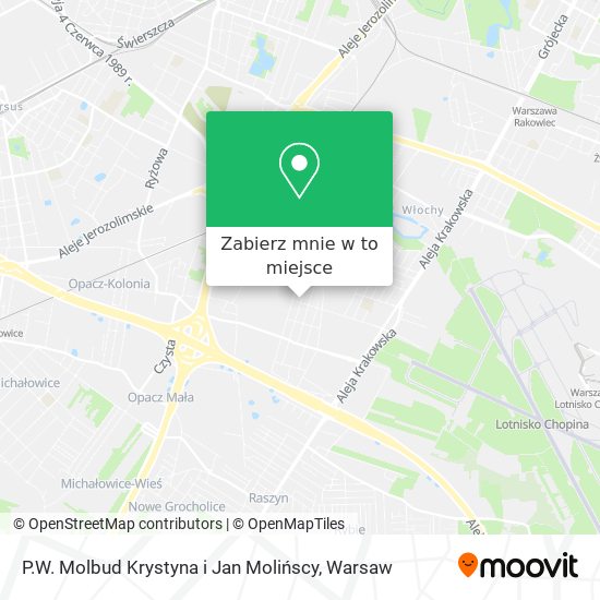 Mapa P.W. Molbud Krystyna i Jan Molińscy