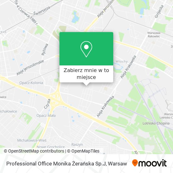 Mapa Professional Office Monika Żerańska Sp.J