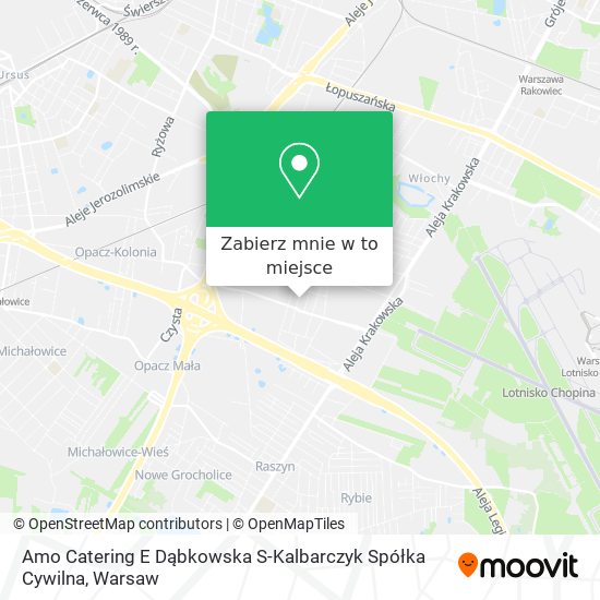 Mapa Amo Catering E Dąbkowska S-Kalbarczyk Spółka Cywilna