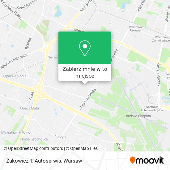 Mapa Żakowicz T. Autoserwis