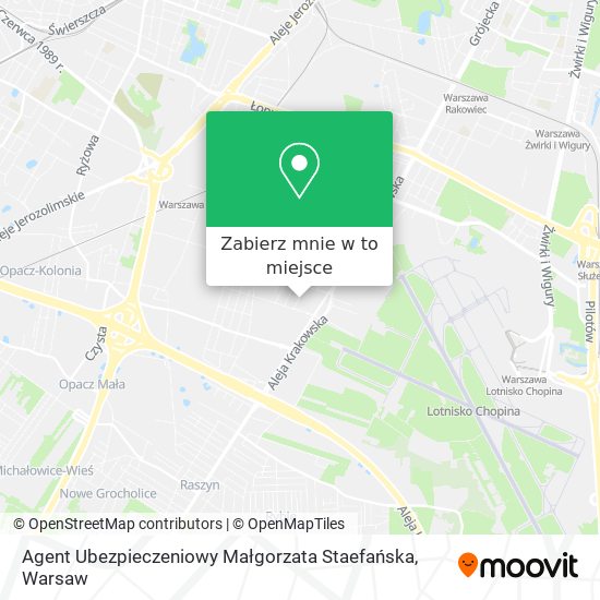 Mapa Agent Ubezpieczeniowy Małgorzata Staefańska