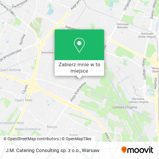 Mapa J.M. Catering Consulting sp. z o.o.